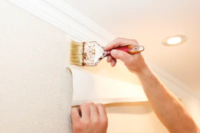 Pose de papier peint à Saussay-la-Campagne — revêtements muraux et toiles de verre